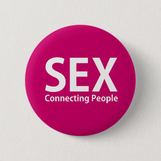 Pink - Sex Connecting People 2 Inch Round Button