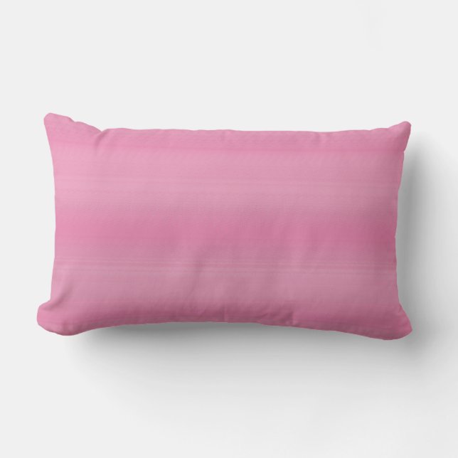 Pink Shade Fade Outdoor Lumbar Pillow (Front)