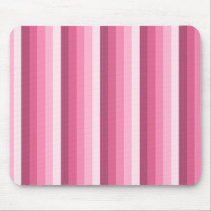 Pink shadow stripes mouse pad
