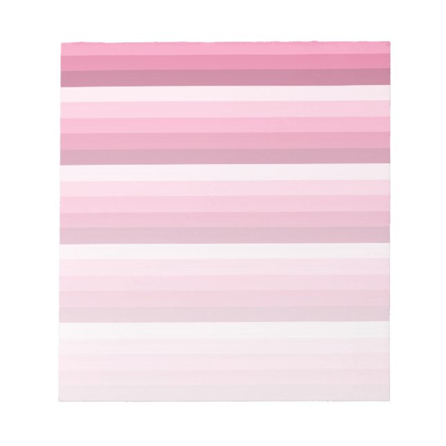 Pink shadow stripes notepad (Front)