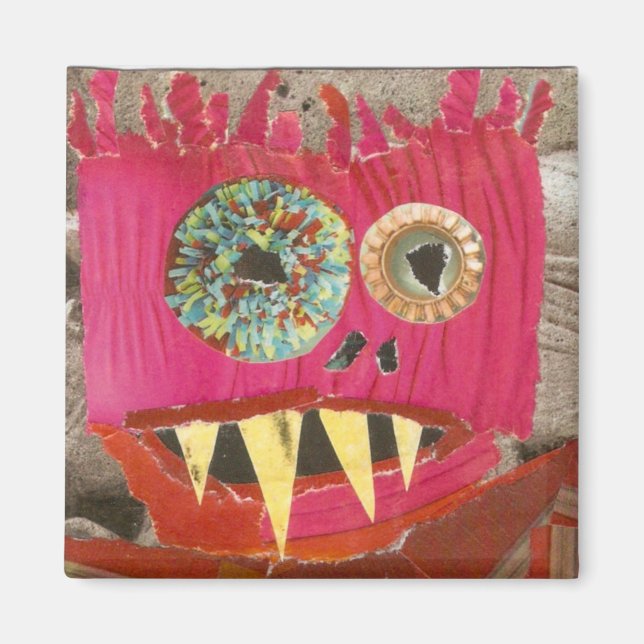 Pink Shaggle Magnet (Front)