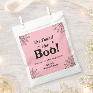 Pink She Found Her Boo Halloween Bridal Shower  Favour Bag