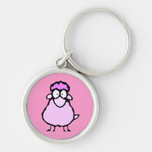 Pink Sheep Keychain