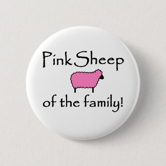 Pink Sheep of the Family 2 Inch Round Button