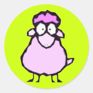 Pink Sheep Stickers