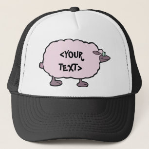 Pink Sheep, <YOUR TEXT> Trucker Hat
