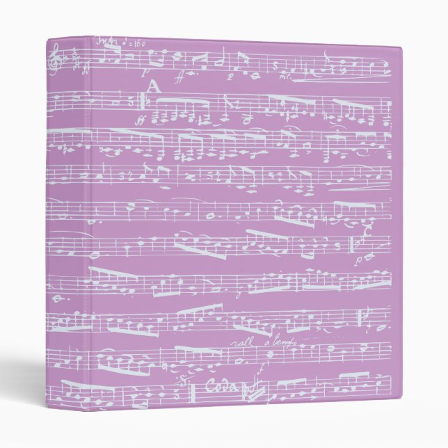Pink Sheet Music Binder (Front/Spine)