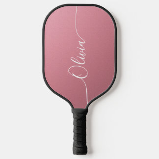Pink Shimmer Custom Name Pickleball Gift for Her Paddle