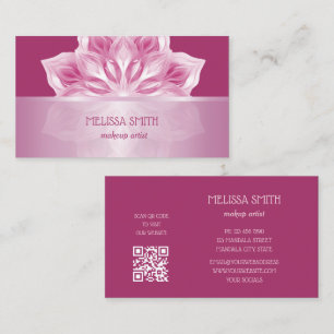 Pink Shiny Metallic Mandala  Business Card