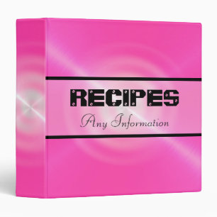 Pink Shiny Stainless Steel Metal Binder