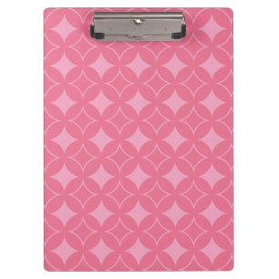 Pink shippo pattern clipboard