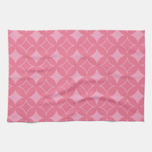 Pink shippo pattern kitchen towel