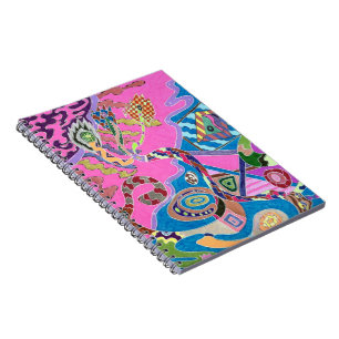 Pink Shore, Abstract Art Notebook