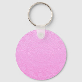 Pink Silken Engraved Look : Add Text or Image Keychain