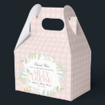 Pink Silly Goose Floral Gingham Baby Shower Favor Box<br><div class="desc">A silly goose is almost on the loose. This Silly Goose Party Decor Collection is perfect for celebrating your sweet little girl! Featuring an adorable silly goose, pastel florals, and soft gingham patterns, this collection is perfect for adding a touch of playful elegance to any party. Whether it’s for a...</div>