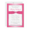 Pink, Silver, and White 65th Birthday Invitation