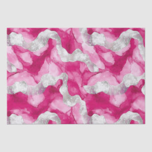 Pink Silver Glam Birthday Tissue Paper