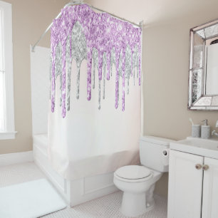 *~* Pink SILVER MAGENTA Drip Dripping GLITTER AP7