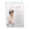 Pink Silver Princess African American Baby Shower