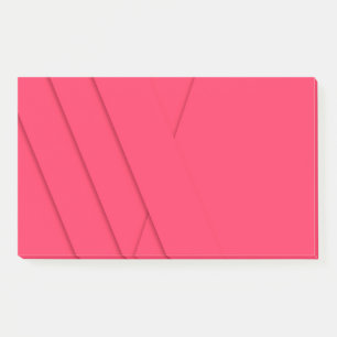 Pink, simple, modern, elegant, cool, trendy art post-it notes