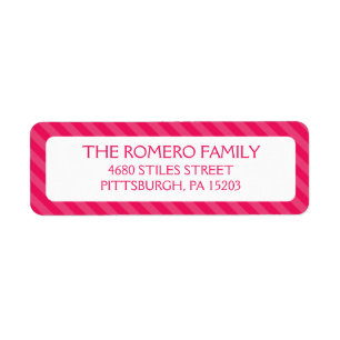 Pink Simple Stripes Custom Personalized