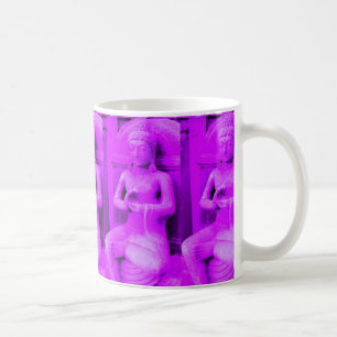 pink sitting buddhas coffee mug