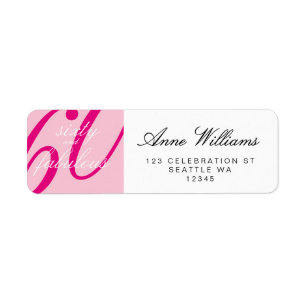 Pink Sixty and Fabulous Script 60th Birthday Party