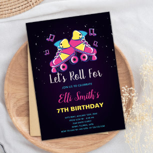 Pink Skate invitations