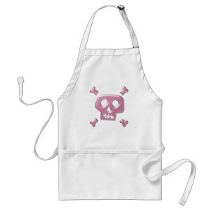 Pink Skull and Crossbones Standard Apron
