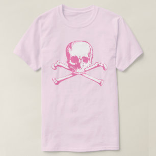 Pink Skull And Crossbones T-Shirt