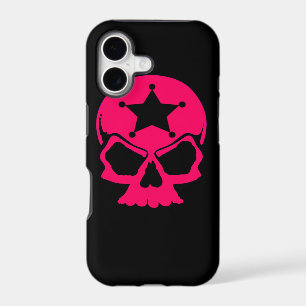 Pink Skull (black background)
