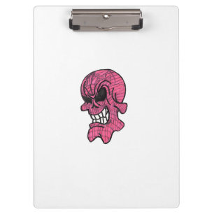 Pink Skull Clipboard