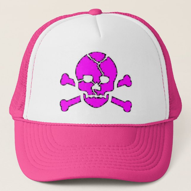 pink skull hat (Front)