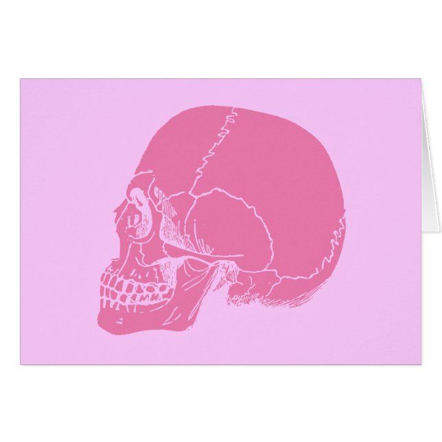 Pink Skull in Profile (Front Horizontal)