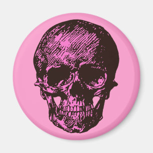 Pink Skull Magnet