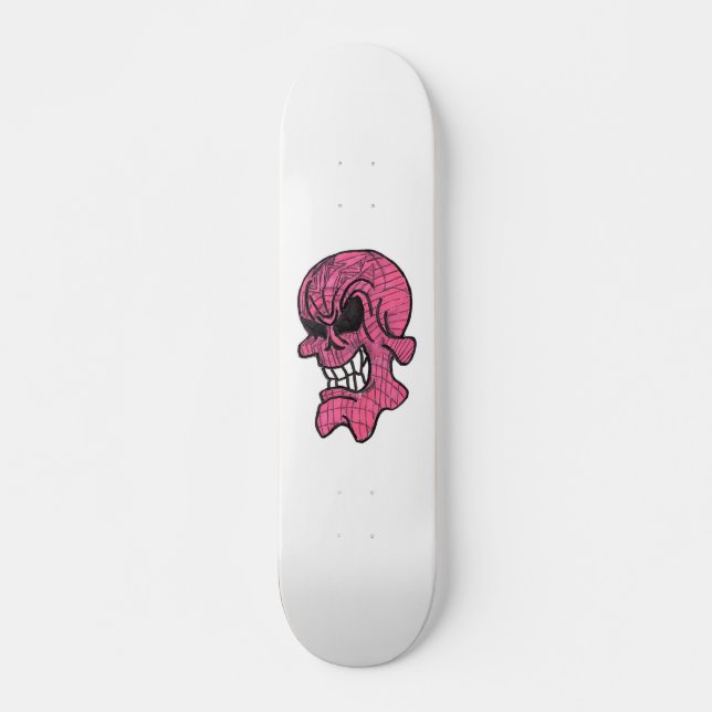 Pink Skull Skateboard (Front)