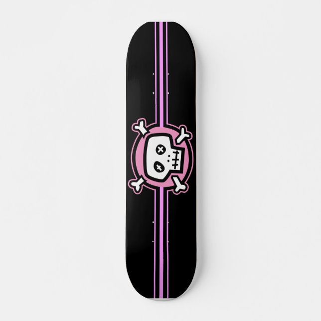 Pink Skull Skateboard (Front)