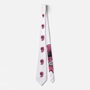 Pink Skull Tie