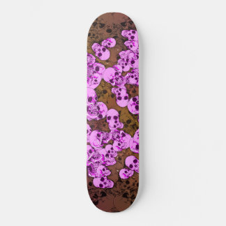 Pink Skulls Skateboard