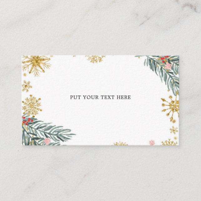 Pink Sleigh Oh What Fun Winter Insert Card (Front)