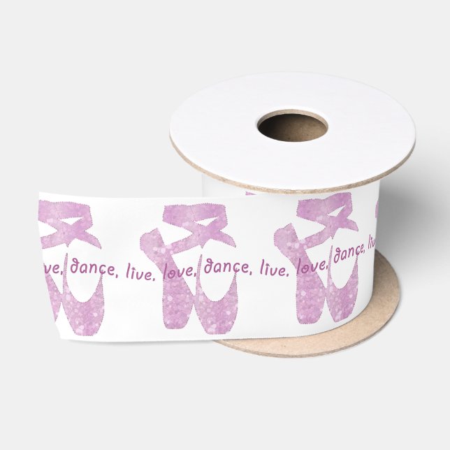pink slippers satin ribbon (Spool)
