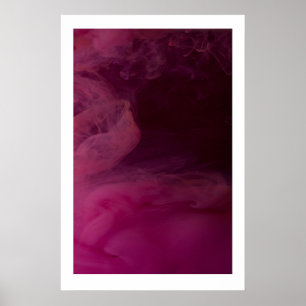 Pink Smoke Abstract Art Prints Scandi Geometric