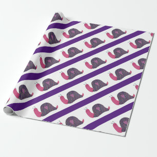 Pink Snail Wrapping Paper