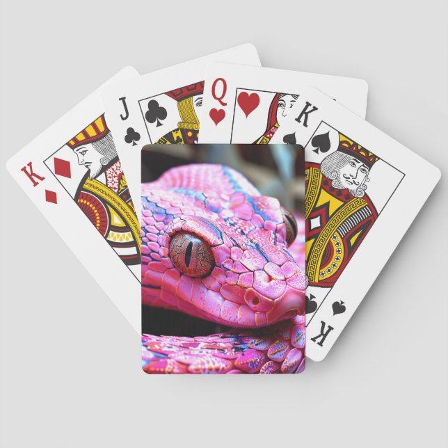 Pink Snake Playing Cards (Back)
