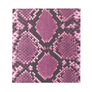 Pink Snakeskin Pattern Notepad