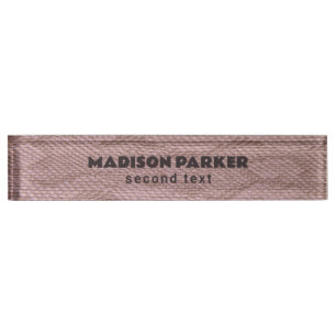 Pink Snakeskin Print  Desk Name Plate