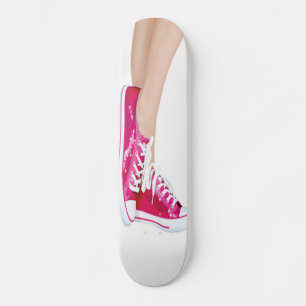 Pink Sneakers Skateboard