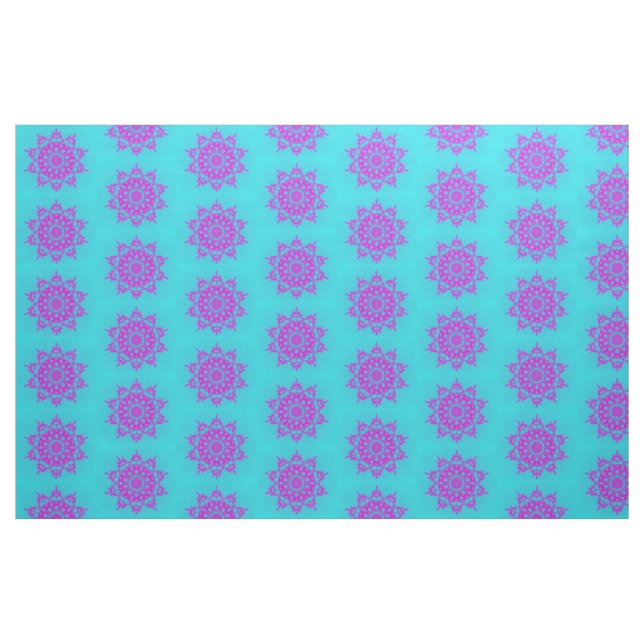 Pink Snow Flake Fabric (Fat Quarter)