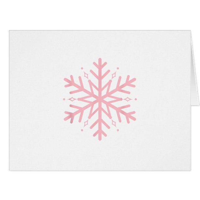 Pink Snowflake (Front Horizontal)