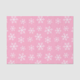 Pink Snowflake Tissue Paper